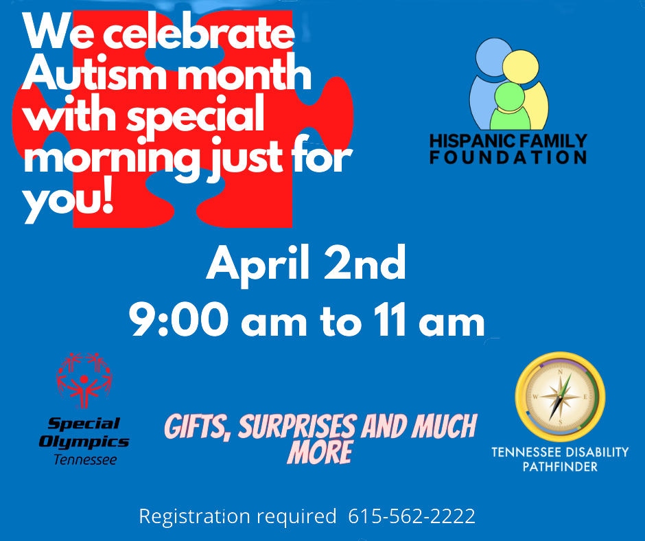 HFF Autism Event on April 2nd 9am CT