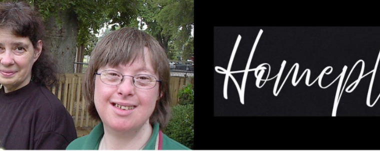 This image contains a photograph of 3 ladies standing in front of a tree, smiling. To the right of the photograph are the words: Homeplace Legacy Fund in white writing against a black background.